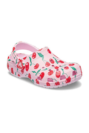 Kız Çocuk Classic Fresh Fruits Clog K Terlik - Pembe | 33-34