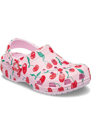 Crocs 211170 Classic Fresh Fruits Clog T Pembe Çocuk Terlik