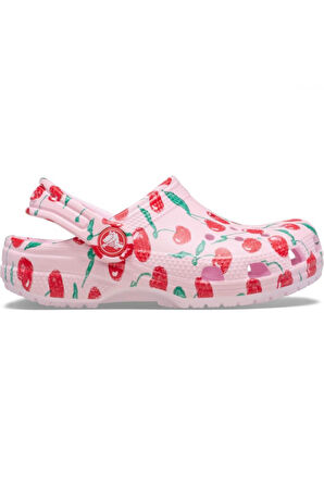 Crocs 211170 Classic Fresh Fruits Clog T Pembe Çocuk Terlik