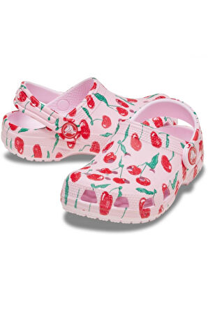 Crocs 211170 Classic Fresh Fruits Clog T Pembe Çocuk Terlik