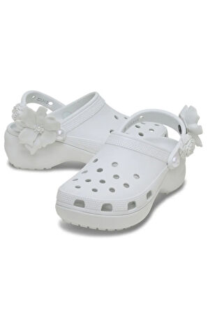 Crocs Classic Platform Clog Bouquet Clog Kadın Terlik