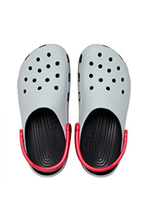 Crocs 211265 Classic Retro Sport Clog T Gri-Turuncu Çocuk Terlik