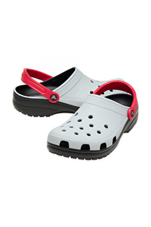 Crocs 211265 Classic Retro Sport Clog T Gri-Turuncu Çocuk Terlik