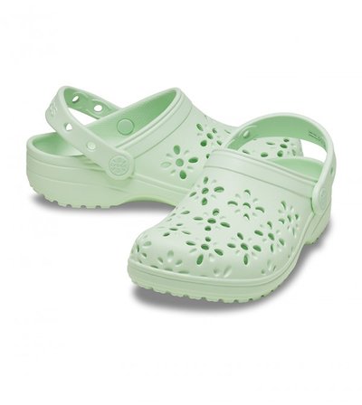 Crocs Classic Floral Cut Out Clog K Kız Çocuk Terlik 210943