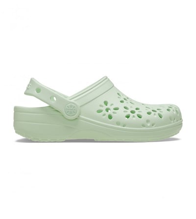 Crocs Classic Floral Cut Out Clog K Kız Çocuk Terlik 210943