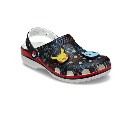 211343-90H Crocs Pokemon Print Cls Clg Terlik Siyah