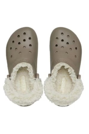 CROCS 211396-CLSC FLC LINED CG 195-MUSHROOM KADIN TERLİK