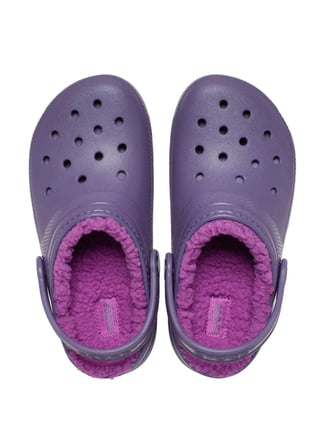 Crocs Mor Kız Çocuk Terlik Classic Lined Clog K