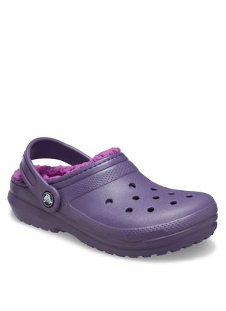 Crocs Mor Kız Çocuk Terlik Classic Lined Clog K