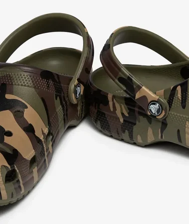 Crocs 211936-3TC Classic Camouflage Clog Unisex Sandalet
