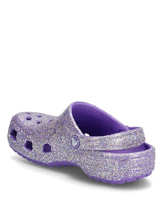 Crocs Mor Kız Çocuk Plaj Terliği 212561-Classic Fantasy Glitter Clog
