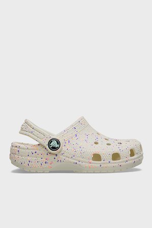 Crocs Classic Glow Paint Splatter Clog T Desenli Terlik Unisex Çocuk TERLİK 212669-2MT BEYAZ