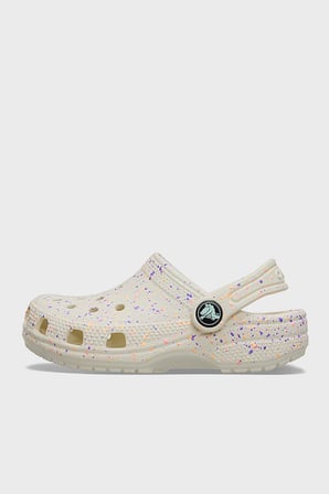 Crocs Classic Glow Paint Splatter Clog T Desenli Terlik Unisex Çocuk TERLİK 212669-2MT BEYAZ