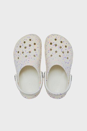 Crocs Classic Glow Paint Splatter Clog T Desenli Terlik Unisex Çocuk TERLİK 212669-2MT BEYAZ