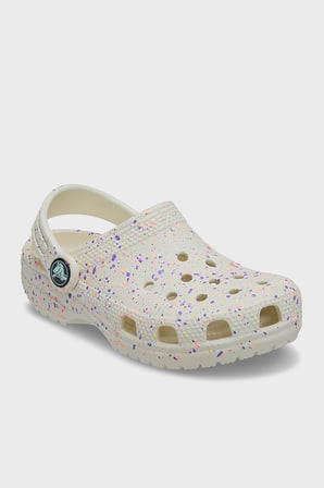 Crocs Classic Glow Paint Splatter Clog T Desenli Terlik Unisex Çocuk TERLİK 212669-2MT BEYAZ