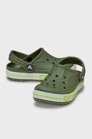 Crocs Bayaband Clog T Logolu Terlik Unisex Çocuk TERLİK 207018-3CB HAKİ