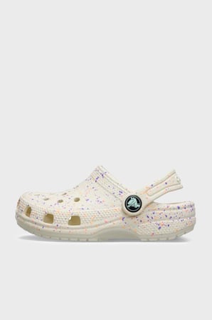 Crocs Classic Glow Paint Splatter Clog Sandalet Terlik Kız Çocuk TERLİK 212495-2MT BEYAZ
