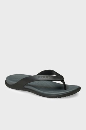 Crocs Coast Flip Logolu Parmak Arası Terlik Erkek TERLİK 212035-0DD ANTRASİT