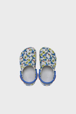 Crocs Classic Dragon Graphic Clog Desenli Terlik Unisex Çocuk TERLİK 212514-1FT GRİ
