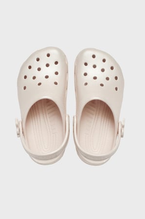 Crocs Classic Pearl Shine Clog K Logolu Çıkarılabilir Kayışlı Terlik Kız Çocuk TERLİK 212814-6UR BEJ