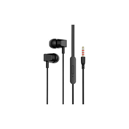 SX10 3.5 MM JACK SİLİKONLU KULAKLIK SİYAH