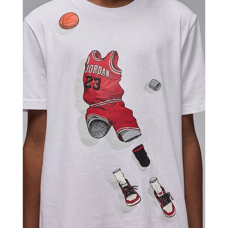 Nike JDB GHOST MAN SS-TEE Çocuk Beyaz Tişört 95F159-001