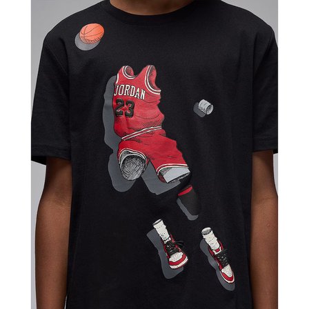 Nike JDB GHOST MAN SS-TEE Çocuk Siyah Tişört 95F159-023