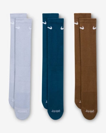 Nike SX6888-970 Everyday Plus Destekli Antrenman Crew Çorapları (3 Çift