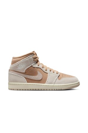 Air Jordan 1 Mid SE Bej Limited Kadın Basketbol Ayakkabısı
