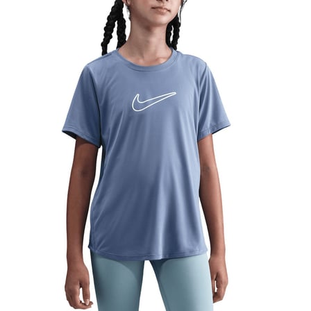 NIKE One Fitted Genç Kız Indigo Tişört FZ5600-499