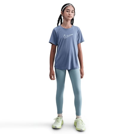 NIKE One Fitted Genç Kız Indigo Tişört FZ5600-499