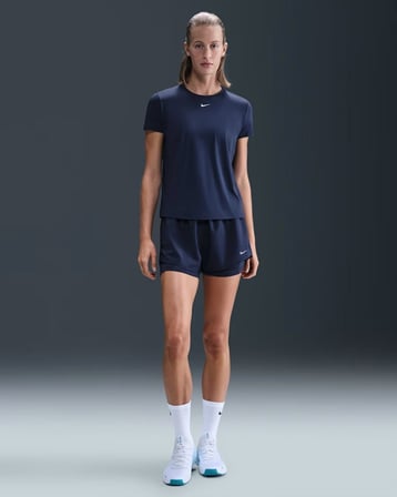 Nike One Classic IB9408-410 Dri-FIT Kısa Kollu Kadın Tişört - Lacivert