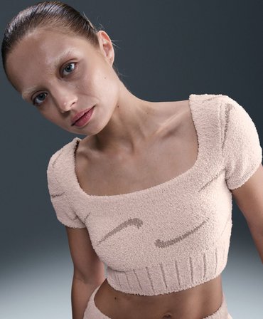 Nike Phoenix Bouncle Ss Crop Top Kadın Tişört