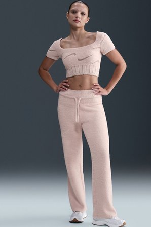 Nike Phoenix Bouncle Ss Crop Top Kadın Tişört