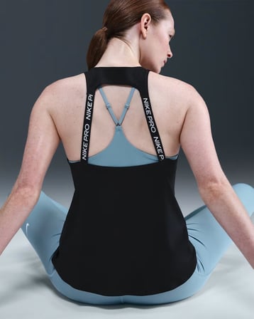 Nike Pro IB9900-010 Dri-FIT Racerback Atlet - Siyah
