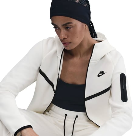 Nike Tech Fleece Windrunner Hoodie Beyaz Kadın Sweatshirt HV6747-133