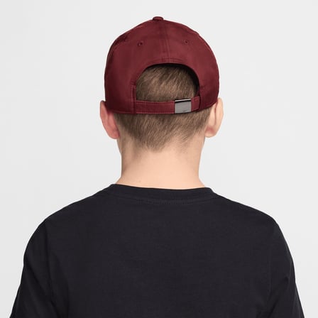 nike dri-fit club metal swoosh çocuk şapkası (bordo) fb5064-619