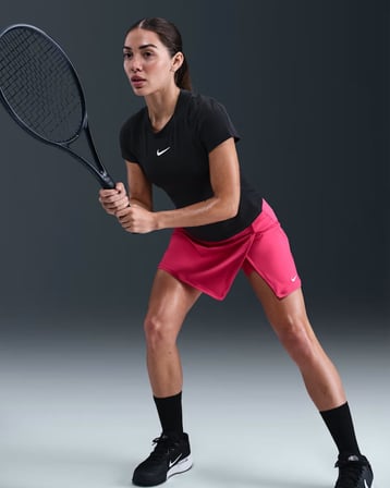 Nike FD5574-666 Victory Dri-FIT Düz Kadın Tenis Eteği - Pembe