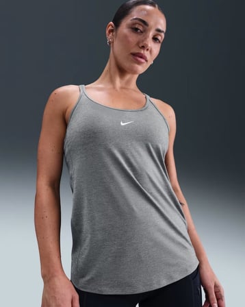 Nike One Classic IB9389-084 Dri-FIT Askılı Kadın Atleti - Gri