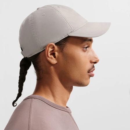 Nike Dri-FIT Club Cap Metal Swoosh Gri Şapka FB5372-009