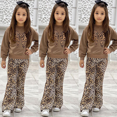 Fiyonk Leopar Pantolon Kombin