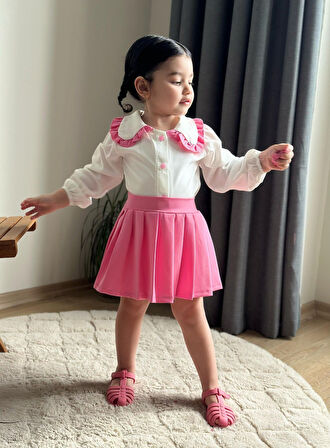 Bebe Yaka Etekli̇ 2’li Kız Takım