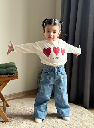 Kalpli̇ Kot Pantolon 2’li Kız Takım 