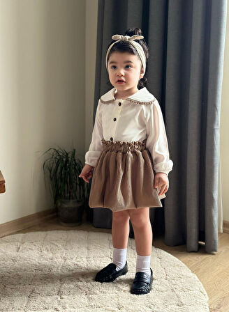 Etekli Bebe Yaka 2’li Kız Takım