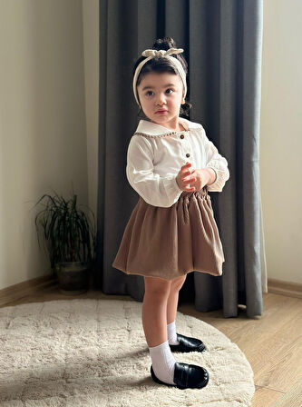 Etekli Bebe Yaka 2’li Kız Takım