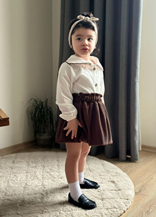 Etekli Bebe Yaka 2’li Kız Takım