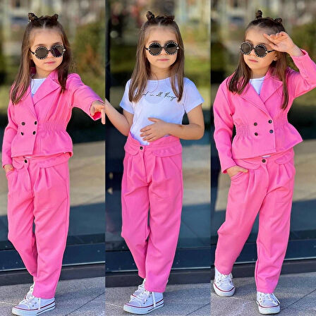 July Double Ceketli Kız Takım