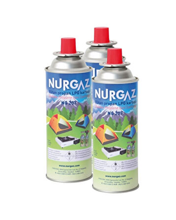 Tekli Portatif Ocak Tüp Girişli Mavi+Dedantör Set+220Gr 3 Adet