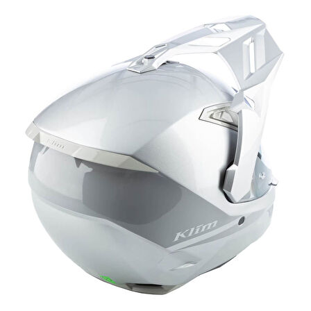 Klim X1 Alpha Carbon Korumalı ADV Motosiklet Kaskı Gümüş  Gri