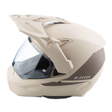 Klim X1 Alpha Carbon Korumalı ADV Motosiklet Kaskı Krem  Kahverengi